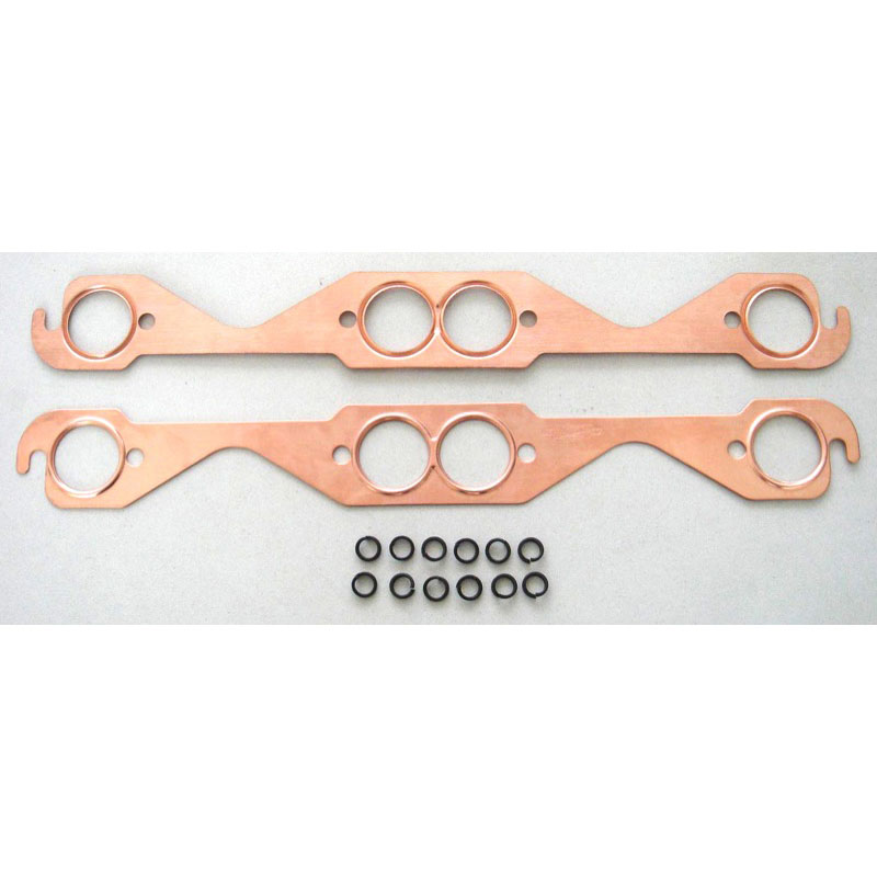 RPC Exhaust Manifold Gaskets R7504; Copper Seal Copper for 1955 to 1991 Chevy 262 to 400 