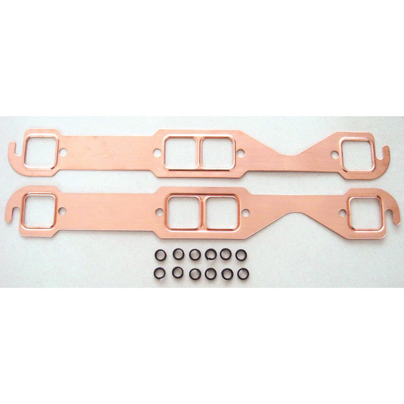 Racing Power Company (RPC) Exhaust Manifold Gasket Set R7505; Copper Seal Copper for 1955 to 1991 Chevy 262 to 400 