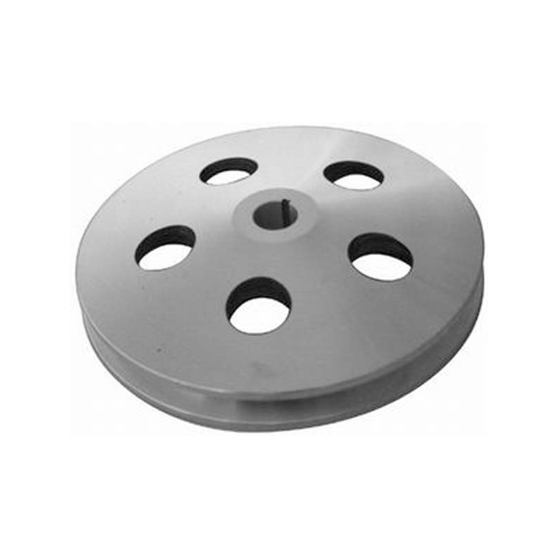 RPC Power Steering Pump Pulley R8848; V-Belt Satin Aluminum for Chevy 262 to 400, 396 to 454 