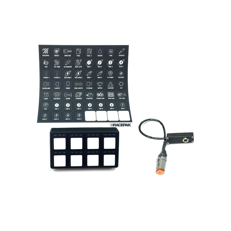 Racepak Multi Purpose Switch Panel Kit 500-KT-KPAD8; 