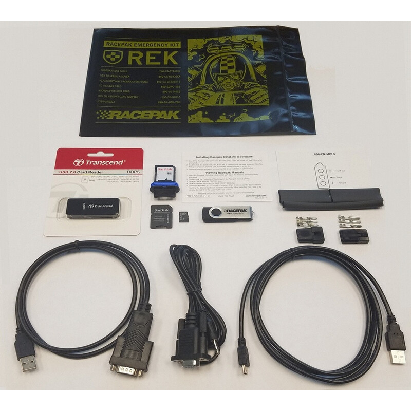 Racepak Data Logging Unit Accessory Kit 890-DR-REK; RacePak Emergency Kit, REK 