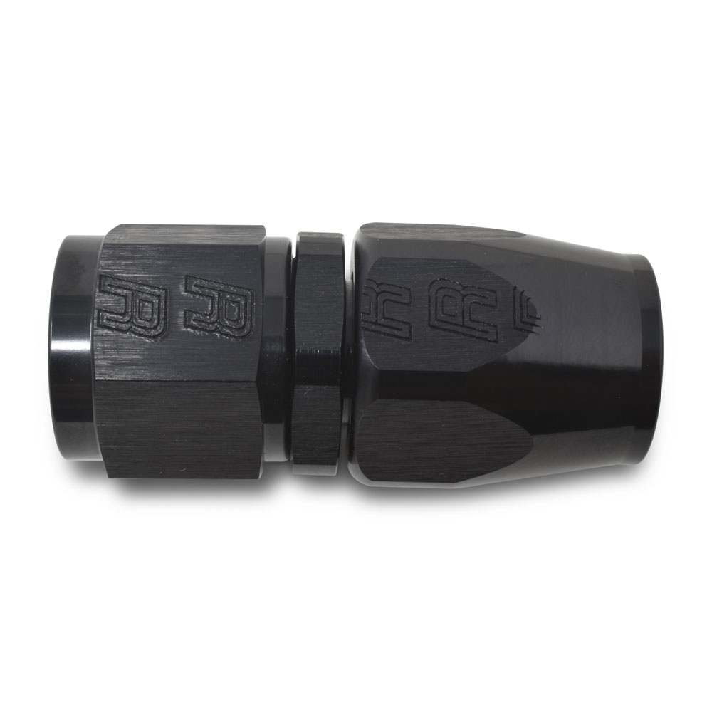 Russell Hose End 610025; Pro Classic Full Flow Hose End Black -06AN -06AN Female Straight 