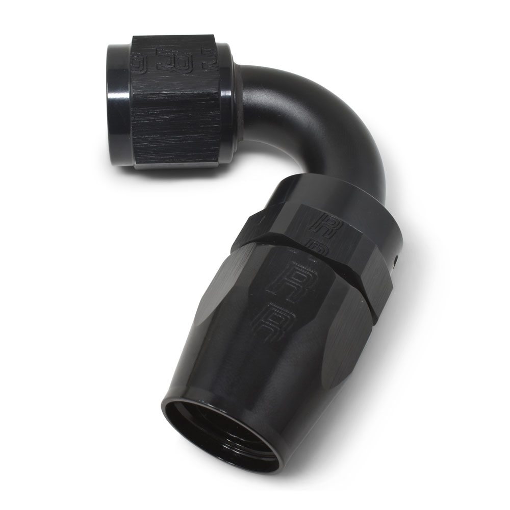 Russell Hose End 613405; Pro Classic Swivel Hose End Black -06AN -06AN Female 120 deg. 