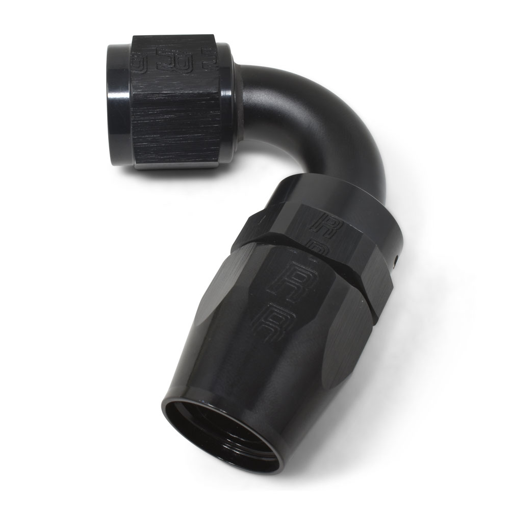 Russell Hose End 613415; Pro Classic Swivel Hose End Black -08AN -08AN Female 120 deg. 