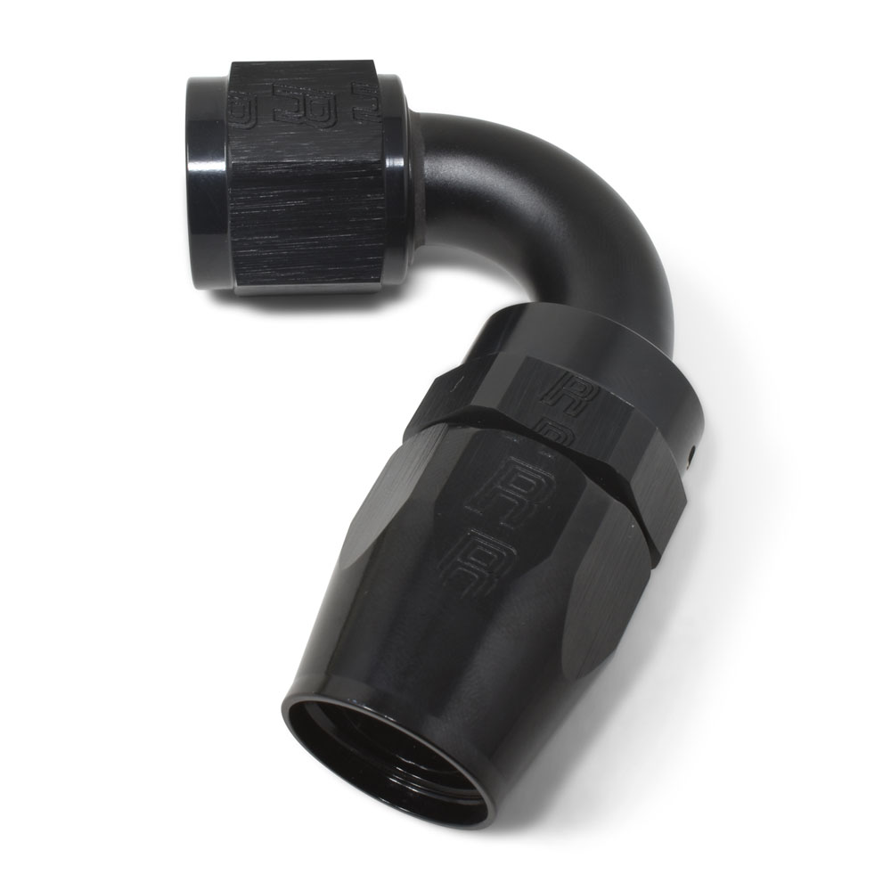 Russell Hose End 613425; Pro Classic Swivel Hose End Black -10AN -10AN Female 120 deg. 