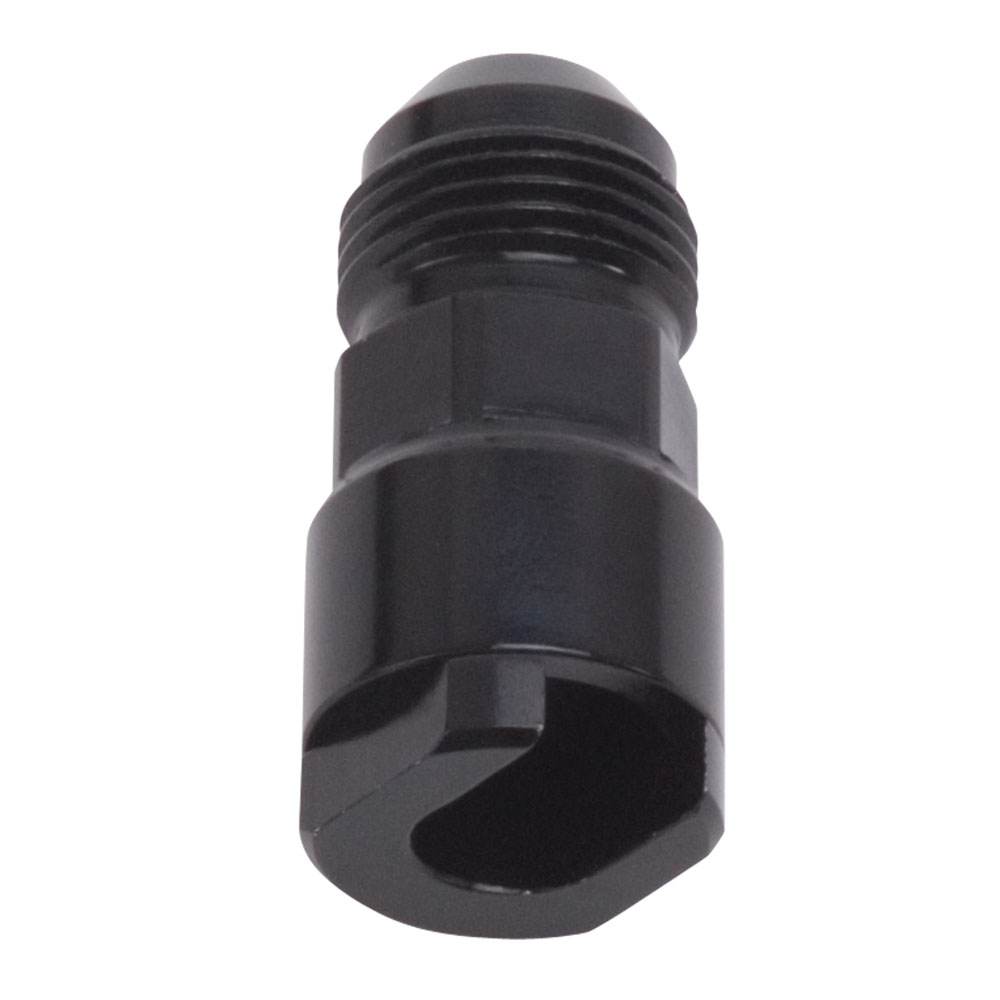 Russell AN Fitting 644133; Quick Connect Adapter AN to Quick Connect Adapter Black -08AN Male 3/8 in. SAE Female Straight 