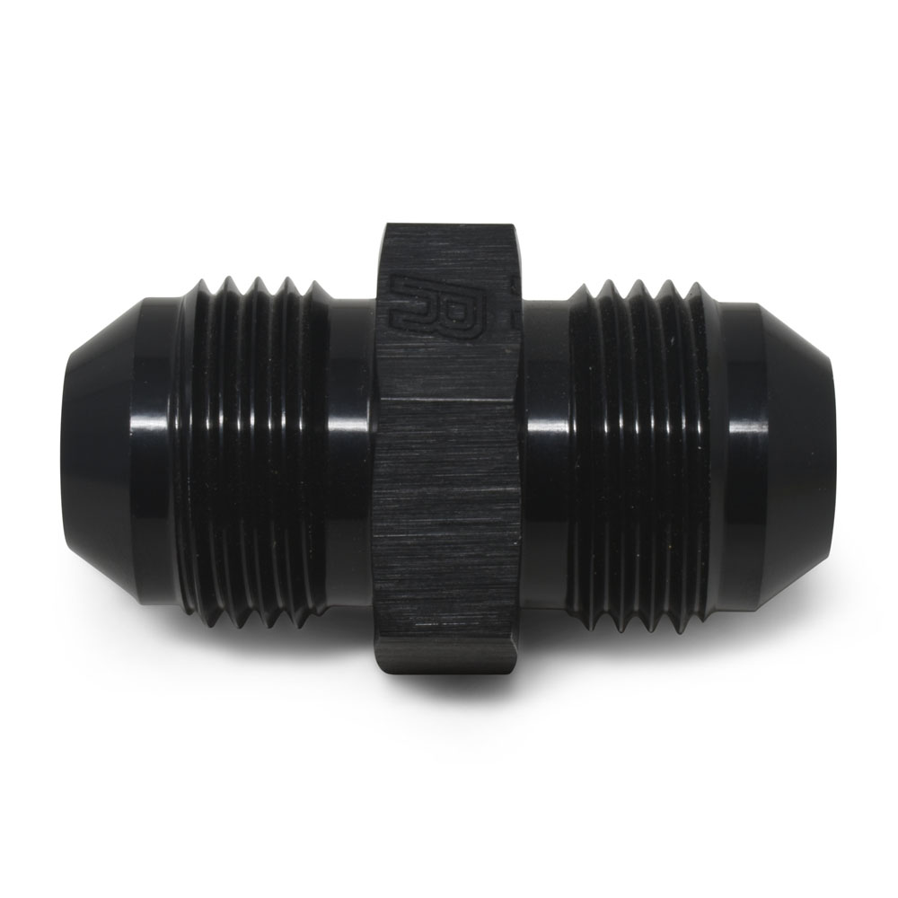 Russell AN Fitting 660363; AN to AN Union Black -08AN Male -08AN Male Straight 