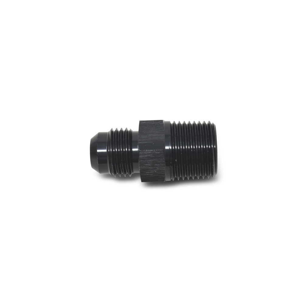 Russell AN Fitting 660453; AN to NPT Adapter Black -06AN Male 1/8 in. NPT Male Straight 