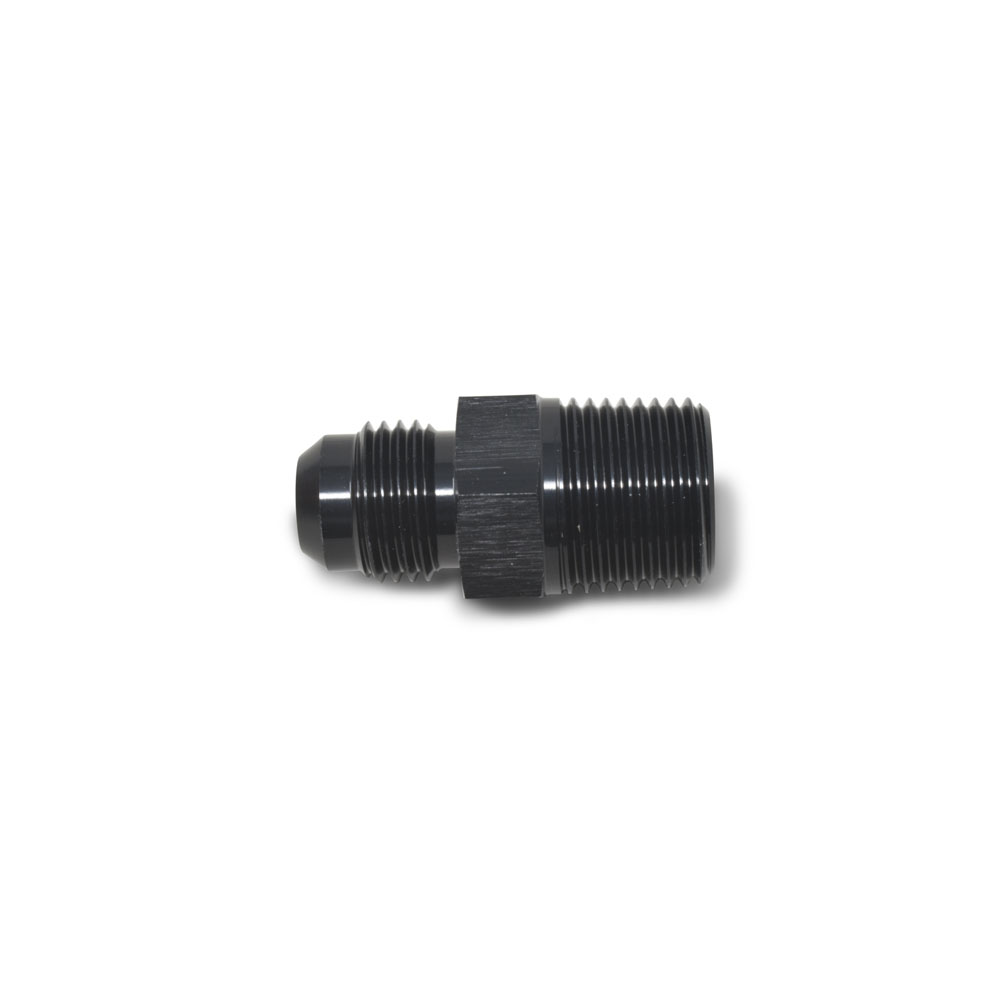 Russell AN Fitting 660493; AN to NPT Adapter Black -08AN Male 1/2 in. NPT Male Straight 