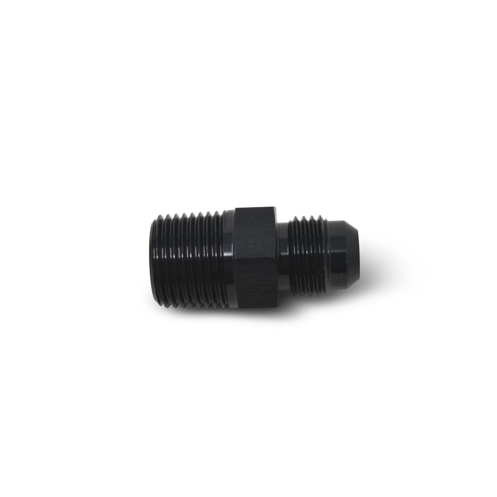 Russell AN Fitting 660493; AN to NPT Adapter Black -08AN Male Straight 1/2 in. NPT Male 