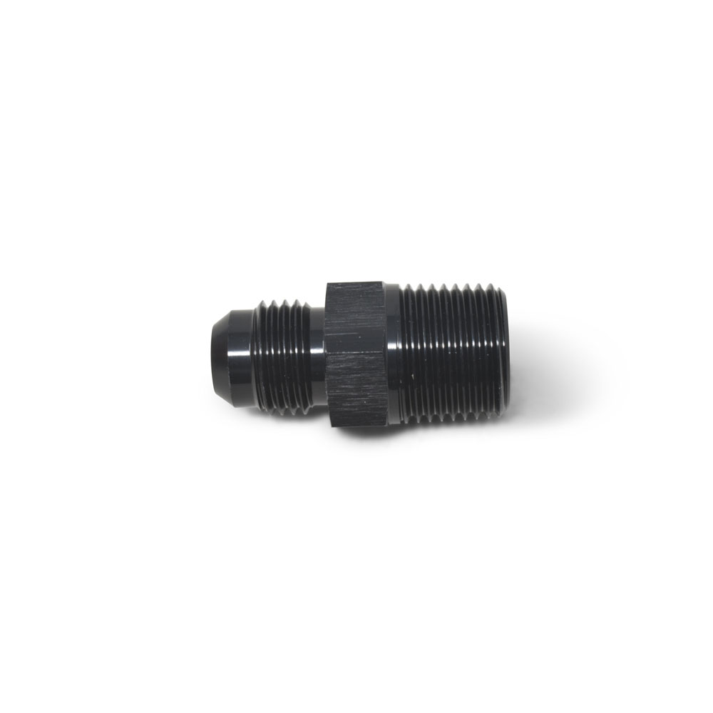 Russell AN Fitting 660513; AN to NPT Adapter Black -12AN Male 3/4 in. NPT Male Straight 