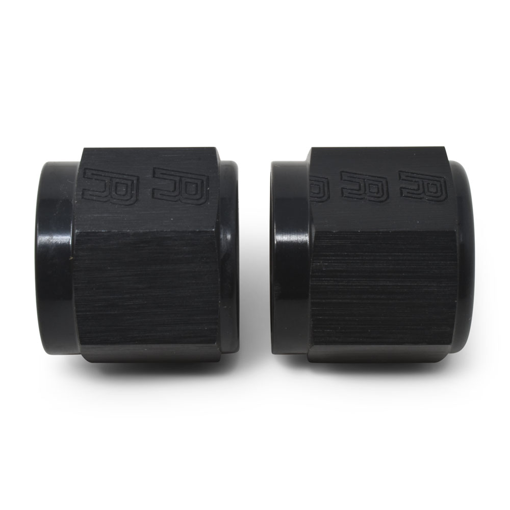 Russell Tube Fitting 660593; Tube Nut Black -10AN Female Straight 