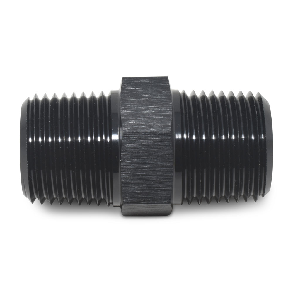 Russell Pipe Fitting 661523; NPT to NPT Union Black 3/8 in. NPT Male 3/8 in. NPT Male Straight 