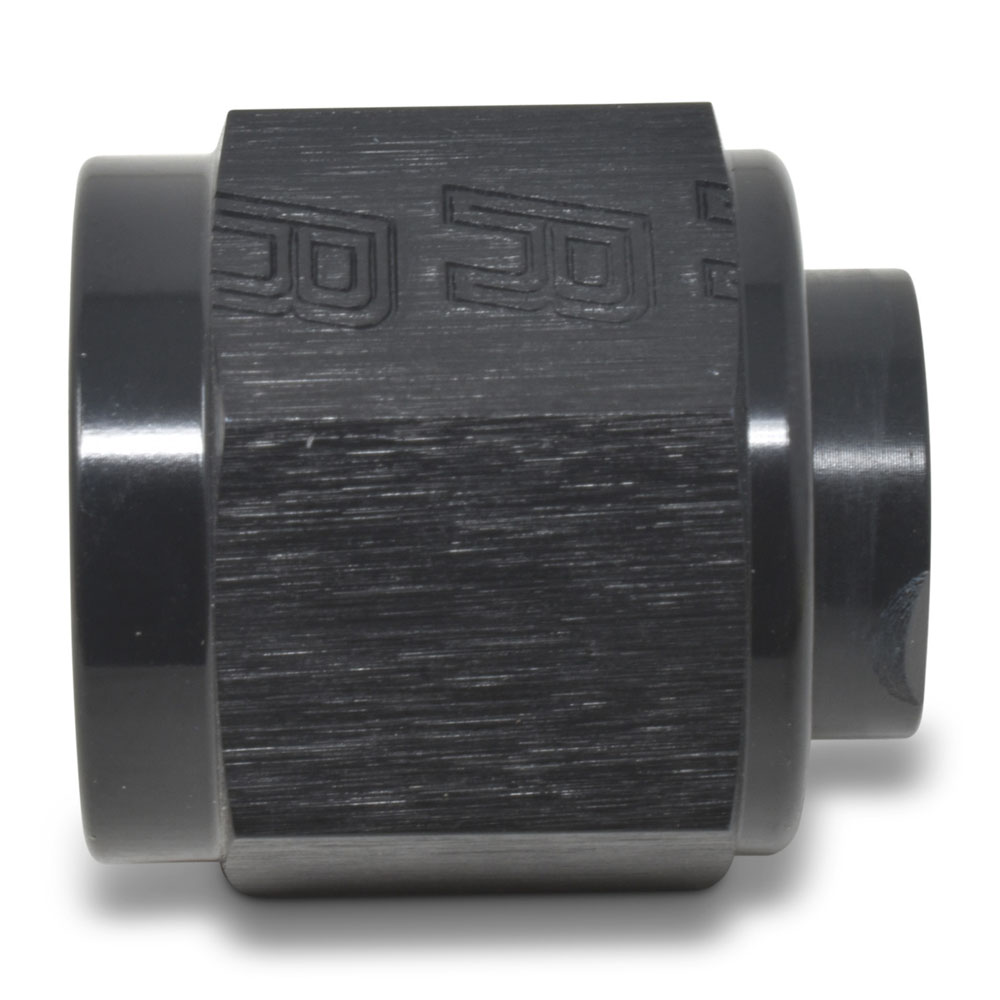Russell AN Fitting 661953; AN Flare Cap Black -04AN Female Straight 