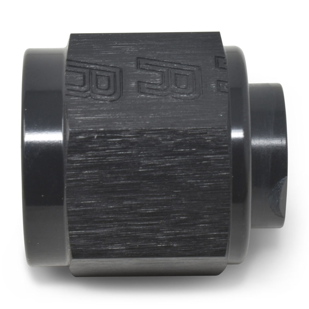 Russell AN Fitting 661963; AN Flare Cap Black -06AN Female Straight 