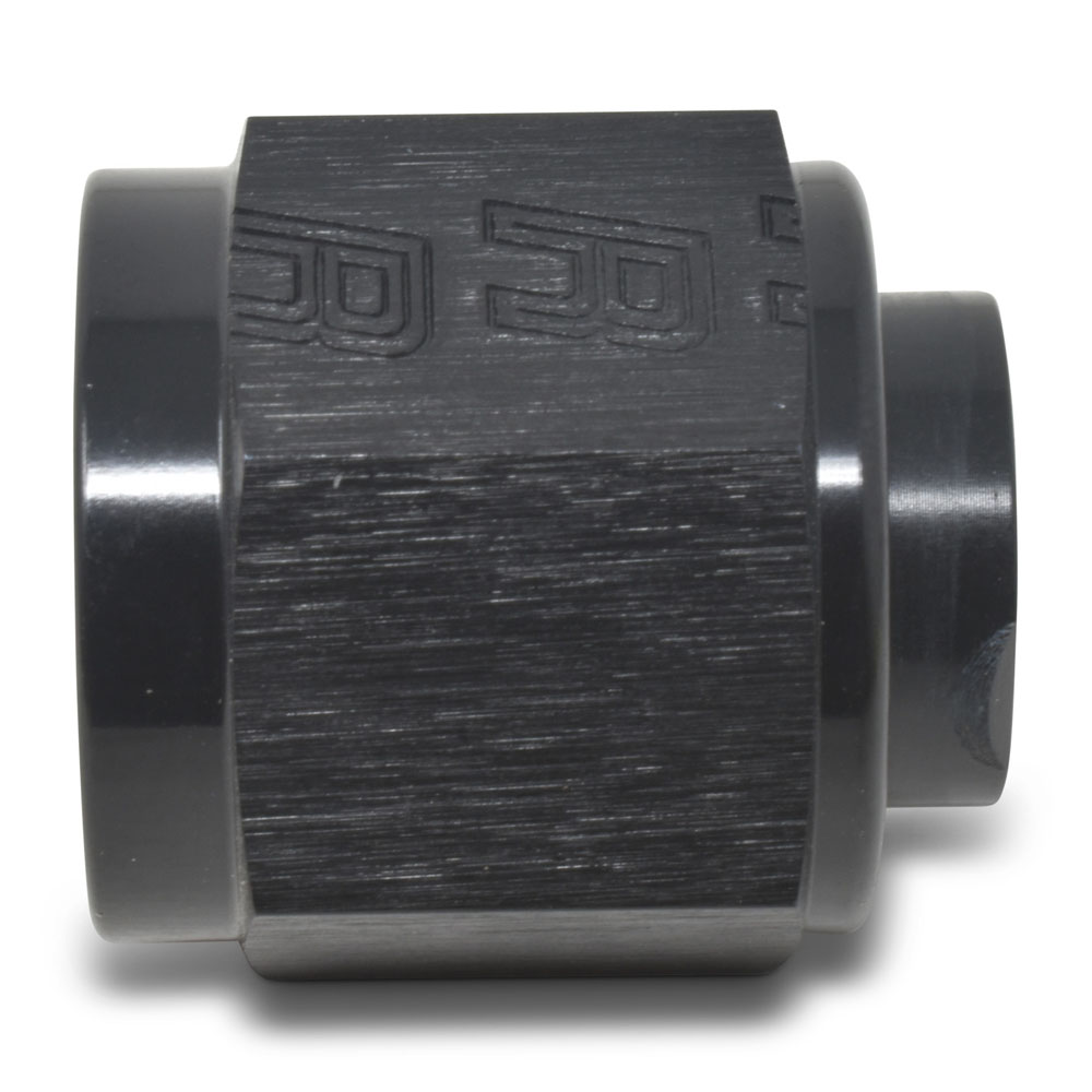 Russell AN Fitting 661983; AN Flare Cap Black -10AN Female Straight 
