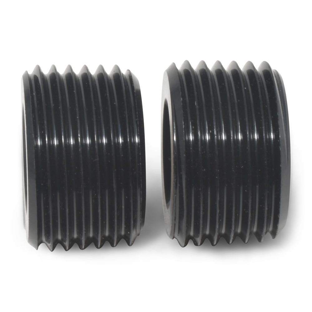 Russell Pipe Fitting 662033; NPT Plug Black 1/8 in. NPT Male Straight 