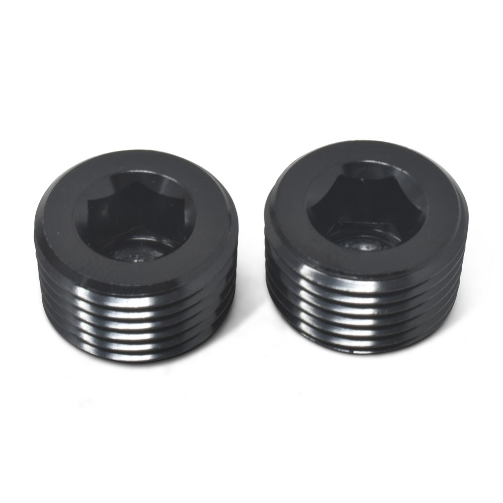 Russell Pipe Fitting 662033; NPT Plug Black 1/8 in. NPT Male Straight 