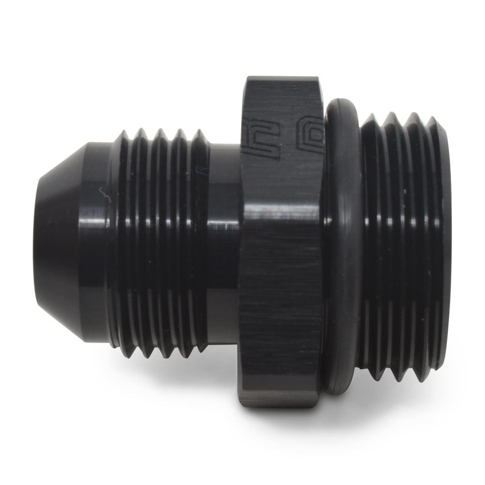 Russell AN Fitting 670650; AN to ORB Adapter Black -06AN Male -10AN ORB Male Straight 