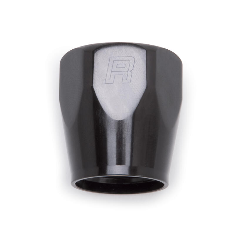Russell Fuel Hose Fitting Socket 615523; Hose End Socket Black Anodized -06AN Straight 
