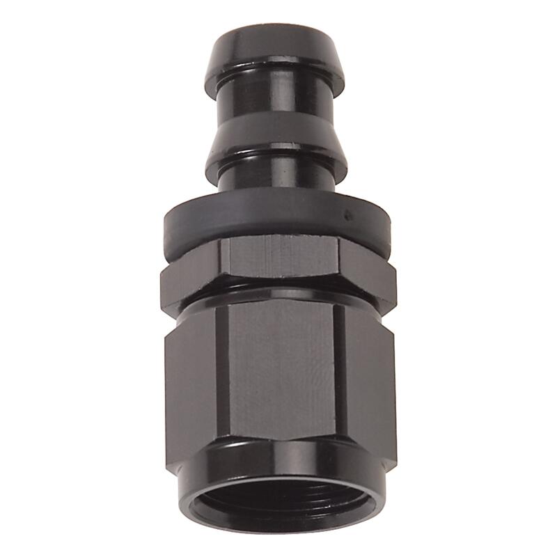 Russell Hose End 624013; Twist Lok Hose End Black Anodized -06AN Straight -06AN Female 