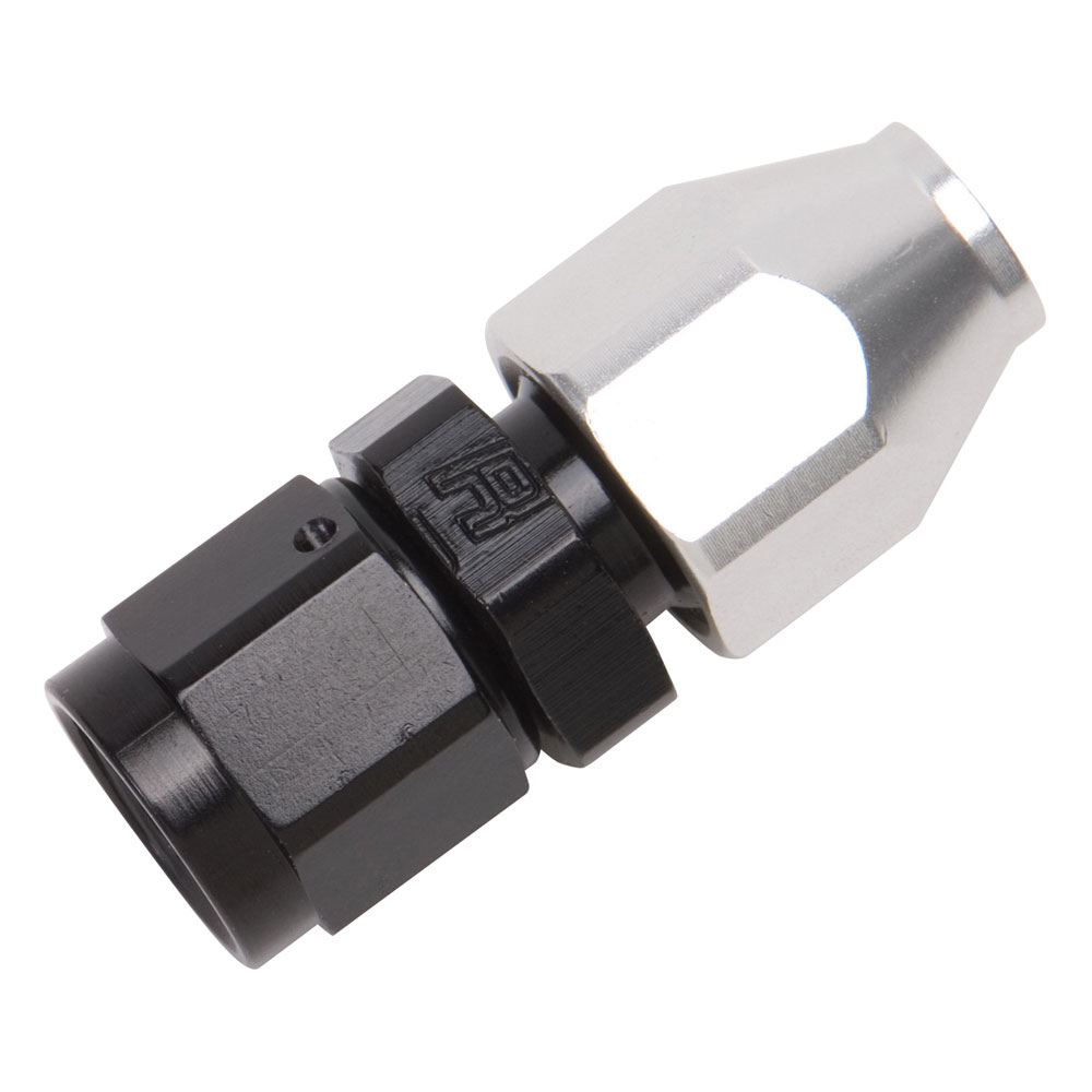 Russell Tube Fitting 639223; AN to Hard Line Adapter Black Anodized -08AN Female Straight 1/2 in. Tube 