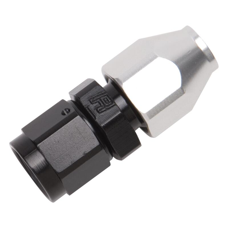 Russell Tube Fitting 639233; AN to Hard Line Adapter Black Anodized -08AN Male Straight 1/2 in. Tube 