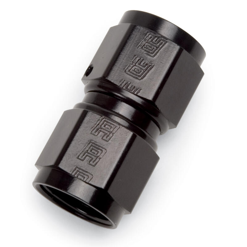 Russell AN Fitting 640003; AN to AN Coupler Black -06AN Female Straight -06AN Female 