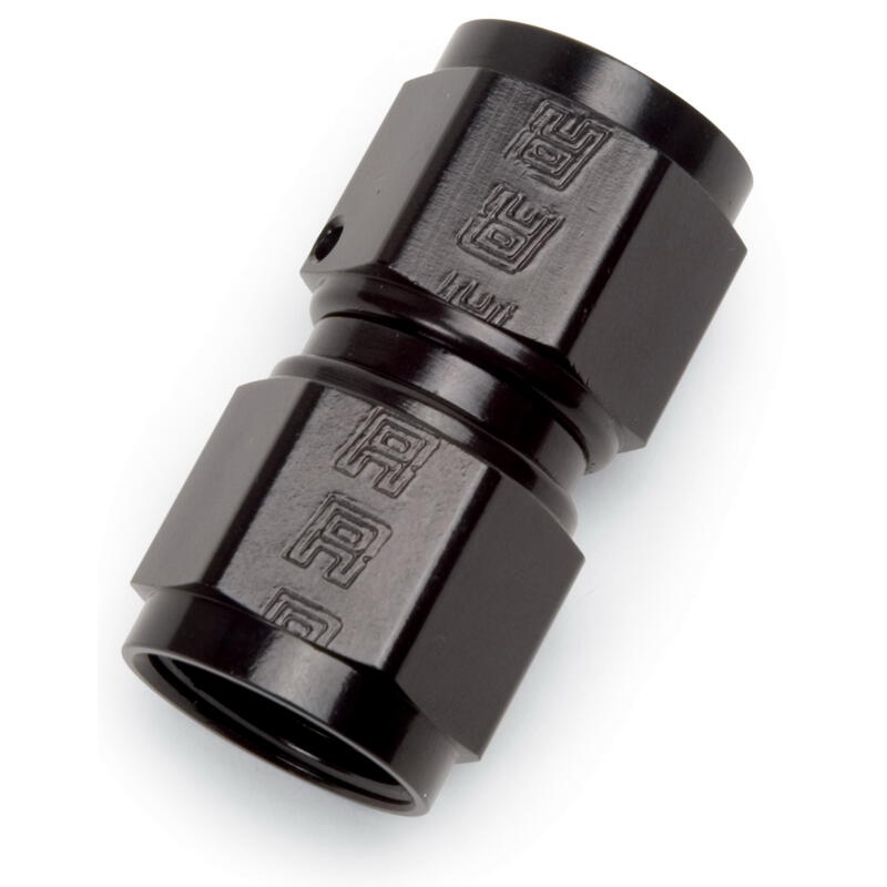 Russell AN Fitting 640013; AN to AN Coupler Black -08AN Female Straight -08AN Female 
