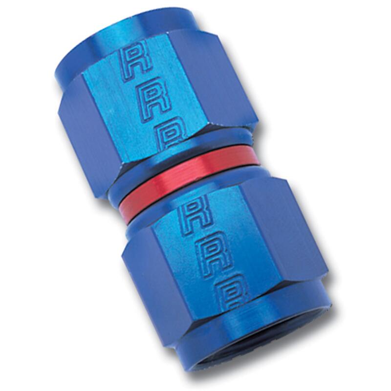 Russell AN Fitting 640030; AN to AN Coupler Red/Blue -12AN Female Straight -12AN Female 