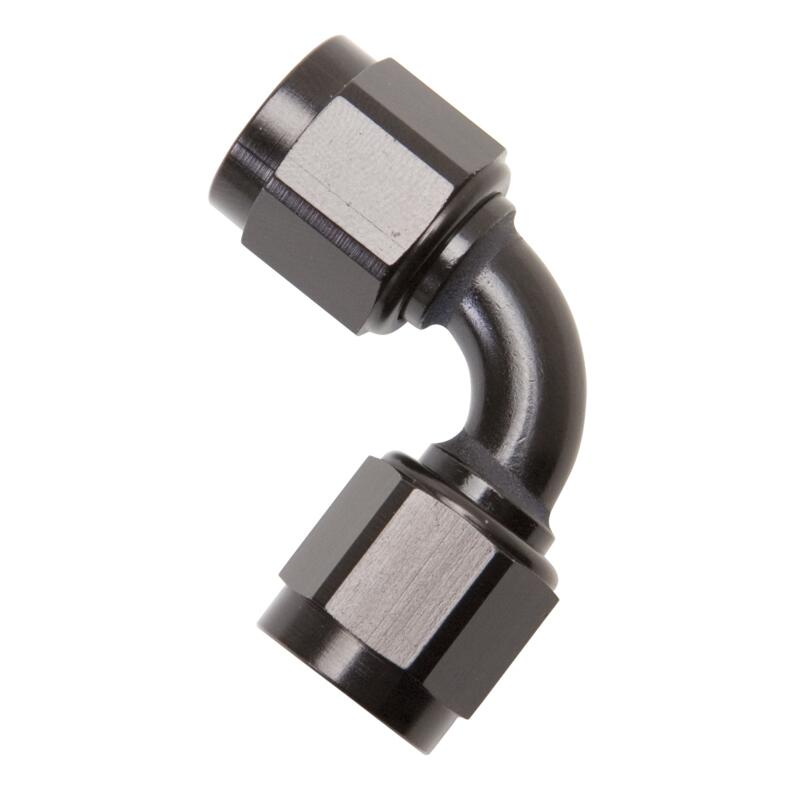 Russell AN Fitting 640173; AN to AN Coupler Black -08AN Female 90 deg. -08AN Female 