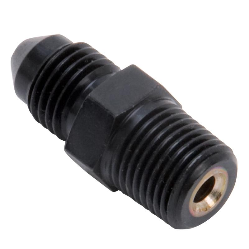 Russell AN Fitting 642443; AN to NPT Adapter Black -03AN Male Straight 1/8 in. NPT Male 