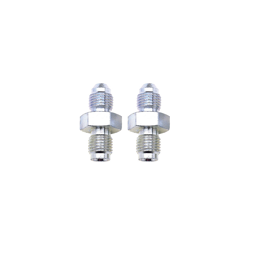 Russell Brake Hose Fitting 643961; Adapter Endura 3/8 in. -24 Inverted Flare Male Straight -03AN Male 