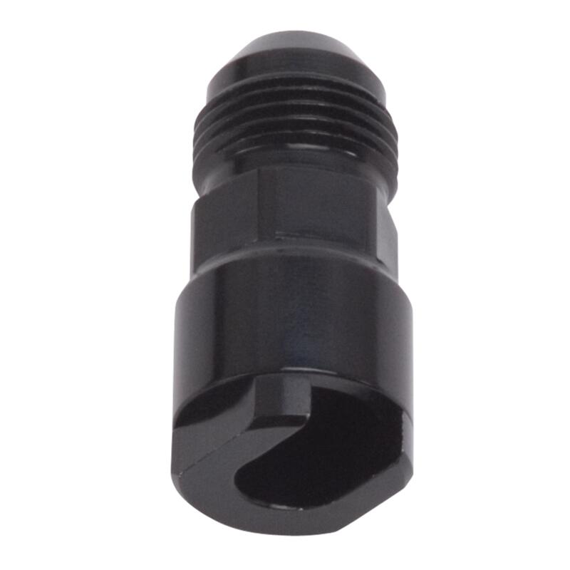 Russell AN Fitting 644133; AN to Quick Connect Adapter Black -08AN Male Straight 3/8 in. SAE Female 