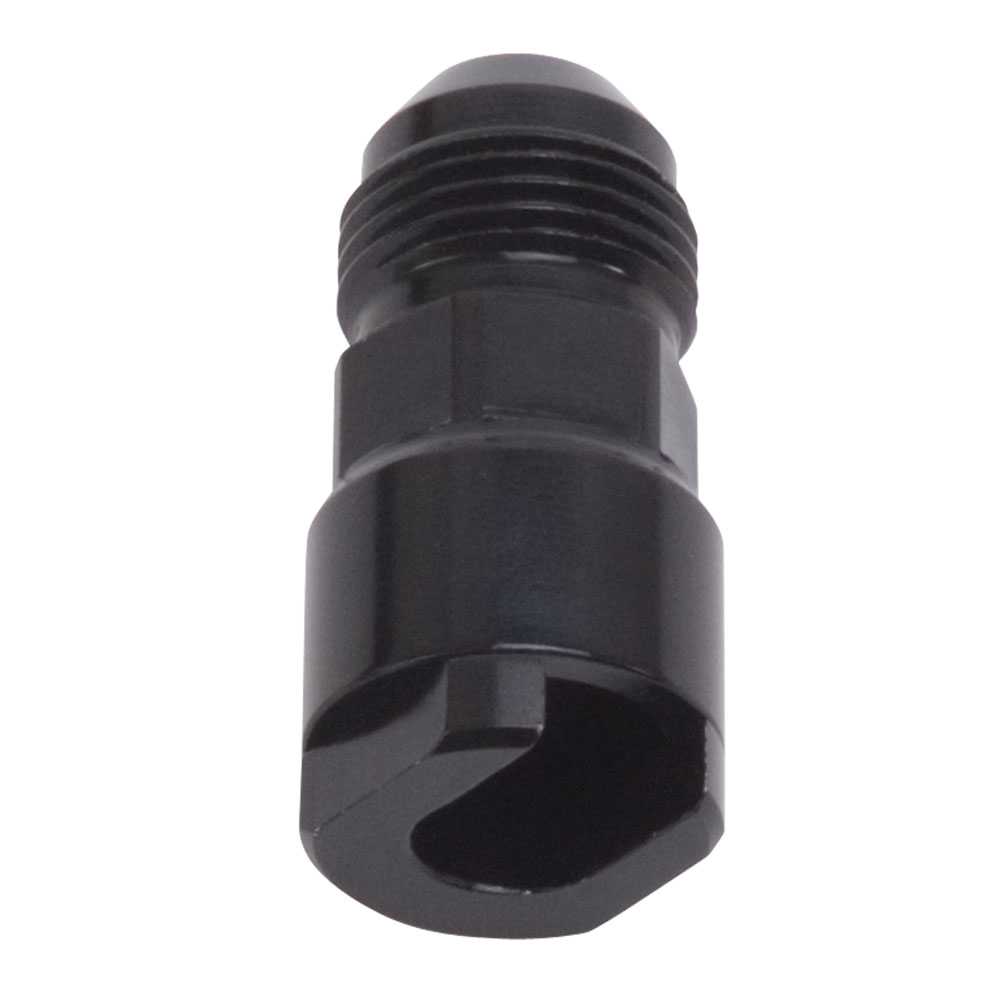 Russell AN Fitting 644133; AN to Quick Connect Adapter Black -08AN Male Straight 3/8 in. SAE Female 