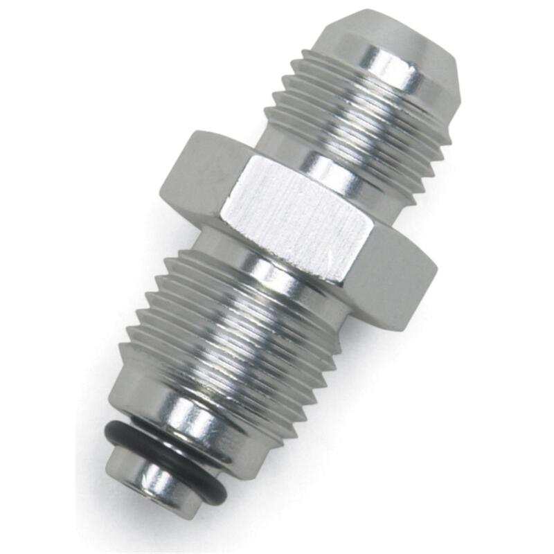 Russell AN Fitting 648080; Power Steering Adapter Clear ANodized -06AN Male Straight 18mm x 1.50 Male O Ring 