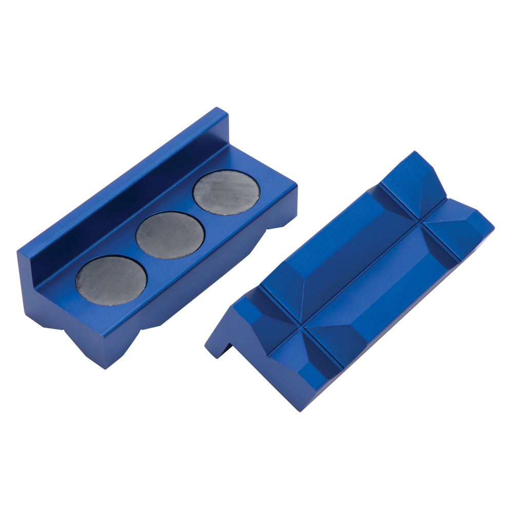Russell Vise Jaws 654420; 4 in. Blue Aluminum 
