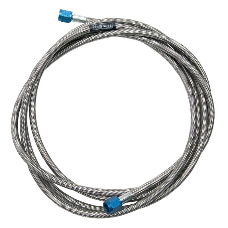 Russell Nitrous Oxide System NO2 Hose Assembly 658250; 18.000 in. Straight -04 AN Female Straight -04AN Female 