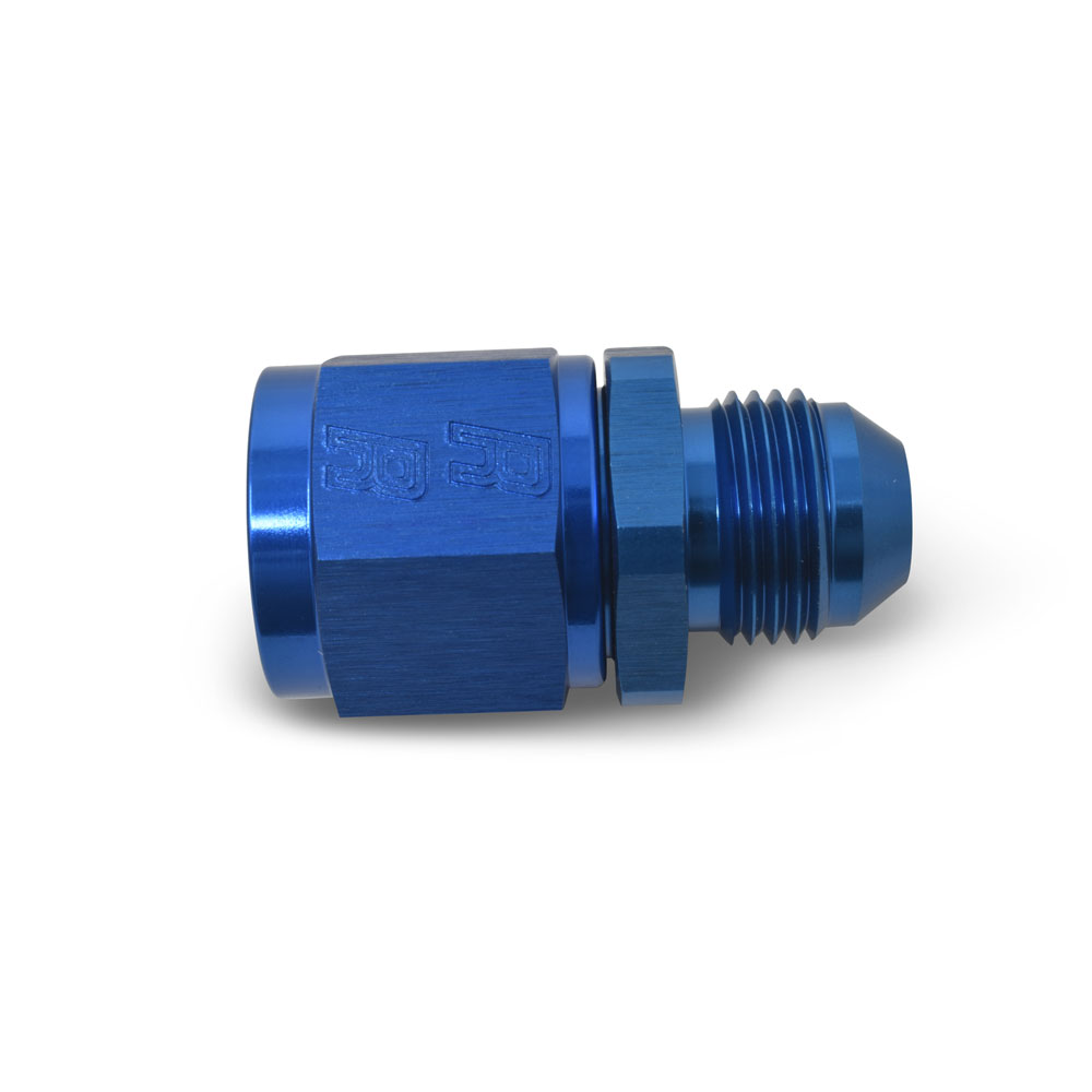 Russell AN Fitting 660000; AN to AN Reducer Blue -06AN Female Straight -04AN Male 