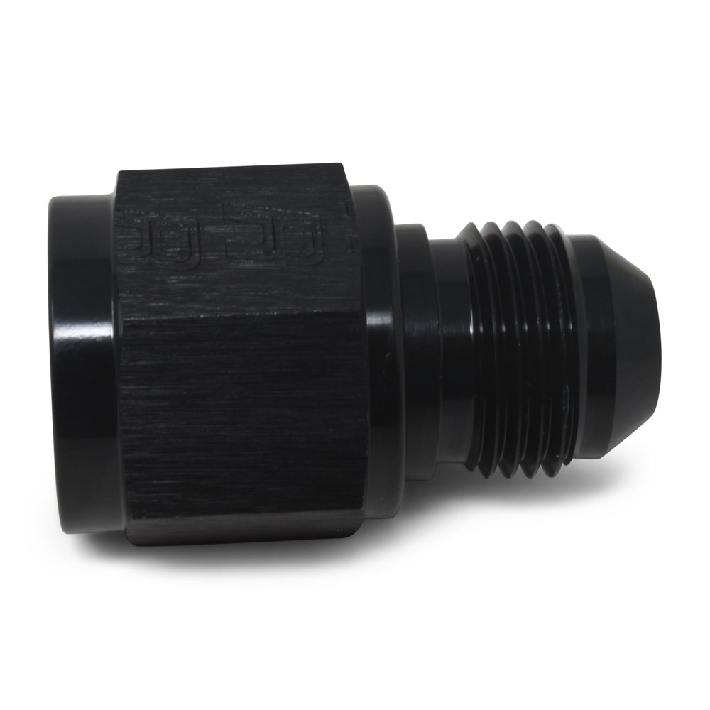 Russell AN Fitting 660013; AN to AN Reducer Black -08AN Female Straight -04AN Male 