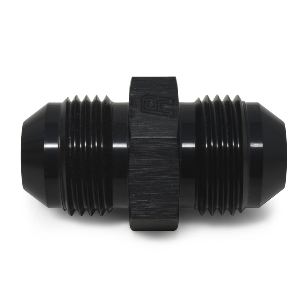 Russell AN Fitting 660353; AN to AN Union Black -06AN Male Straight -06AN Male 