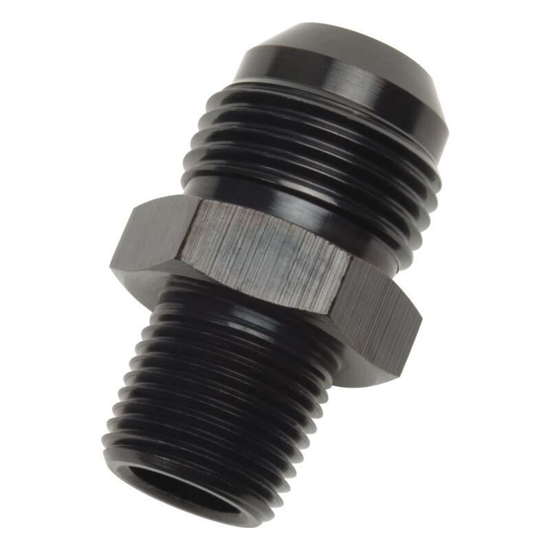 Russell AN Fitting 660423; AN to NPT Adapter Black -04AN Male Straight 1/8 in. NPT Male 