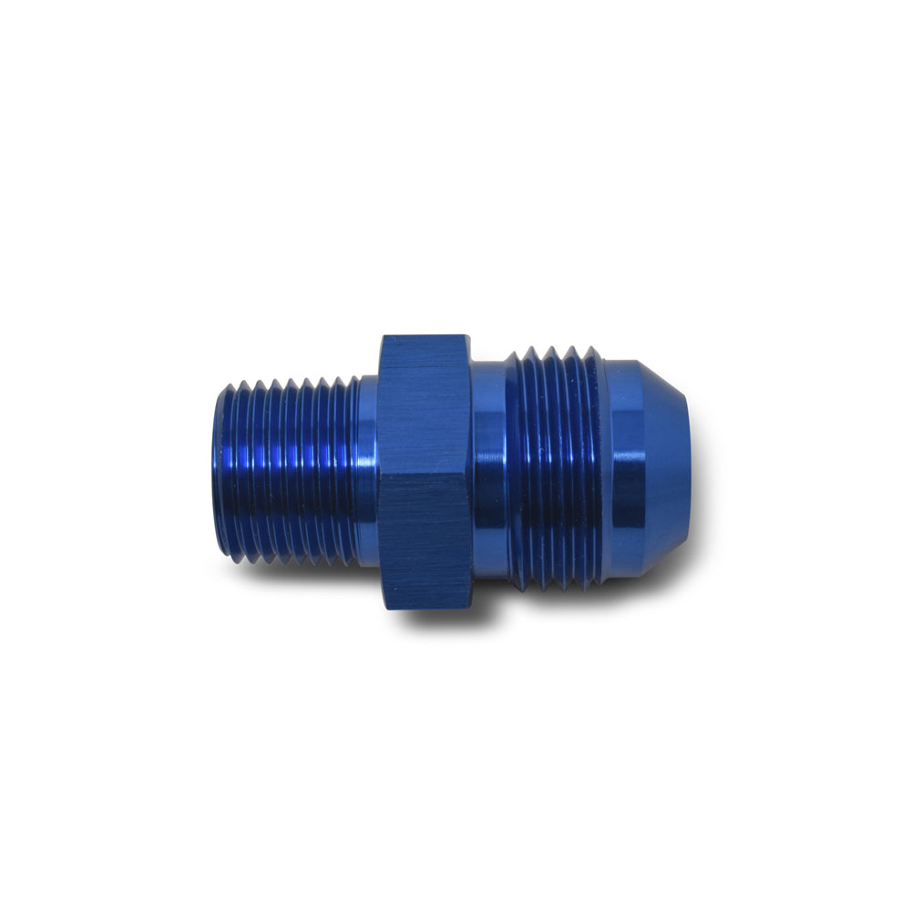 Russell AN Fitting 660450; AN to NPT Adapter Blue -06AN Male Straight 1/8 in. NPT Male 