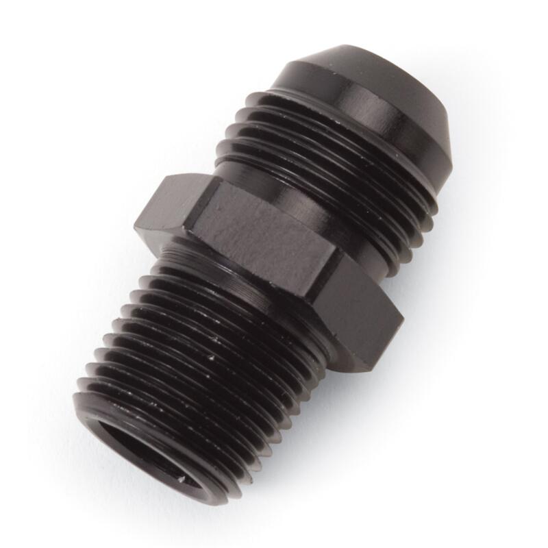 Russell AN Fitting 660453; AN to NPT Adapter Black -06AN Male Straight 1/8 in. NPT Male 