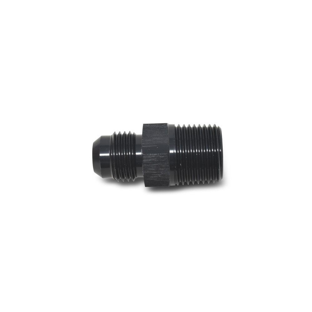 Russell AN Fitting 660453; AN to NPT Adapter Black -06AN Male Straight 1/8 in. NPT Male 