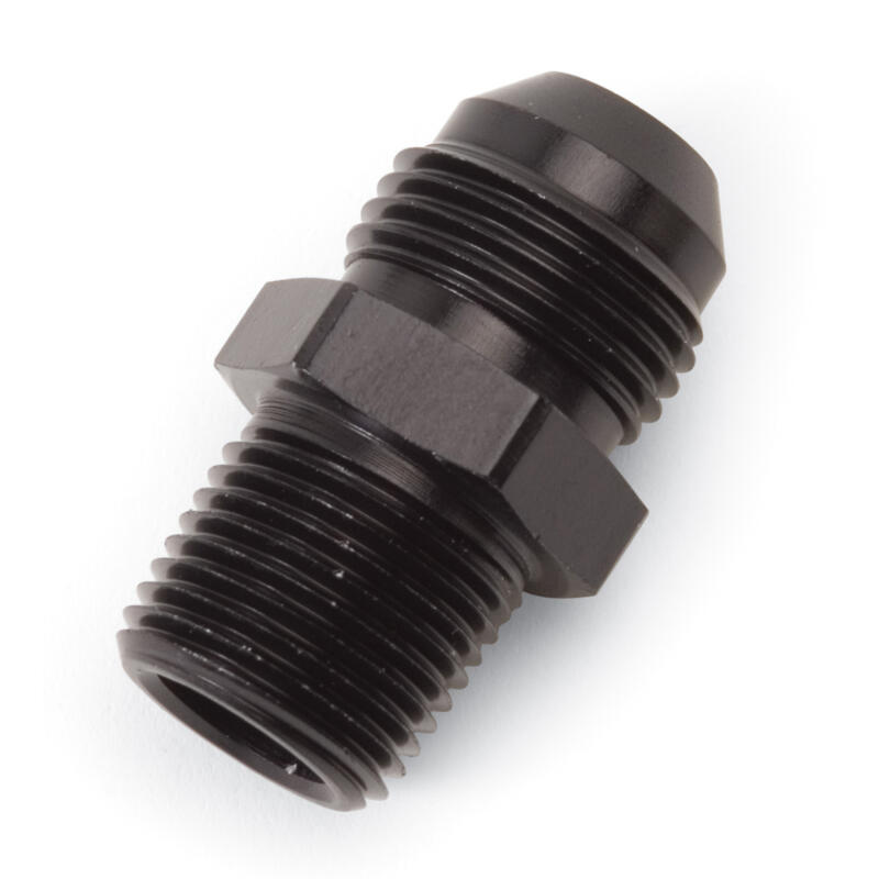 Russell AN Fitting 660483; AN to NPT Adapter Black -08AN Male Straight 3/8 in. NPT Male 