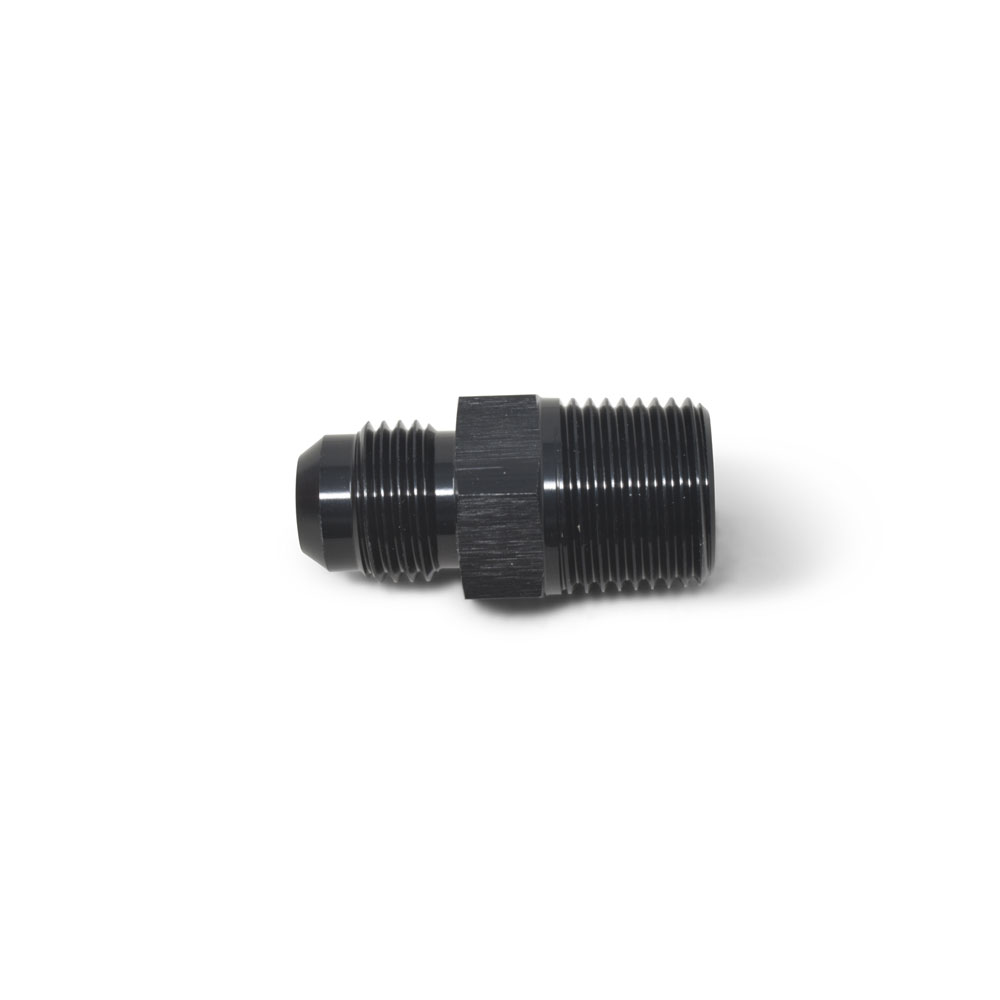 Russell AN Fitting 660513; AN to NPT Adapter Black -12AN Male Straight 3/4 in. NPT Male 