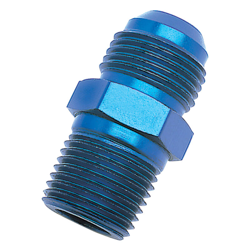 Russell AN Fitting 660530; AN to NPT Adapter Blue -16AN Male Straight 1 in. NPT Male 