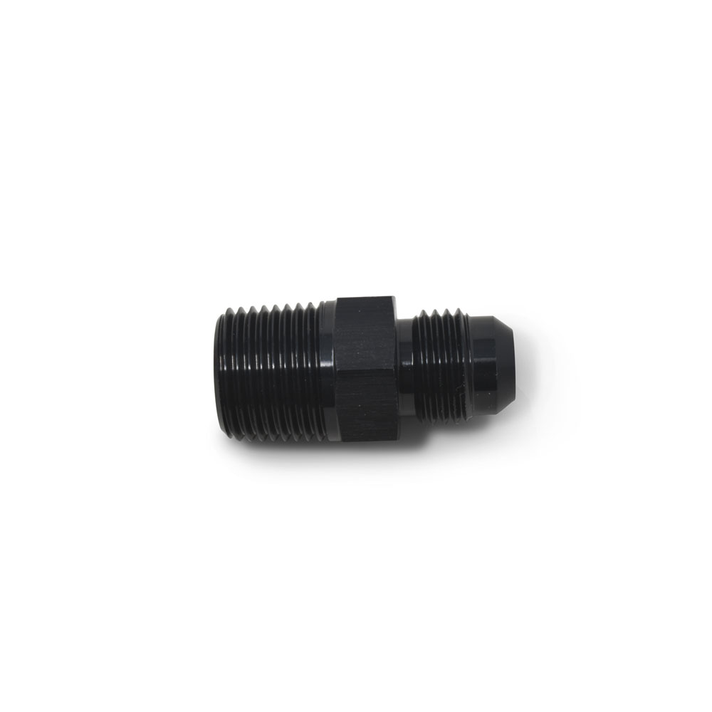 Russell AN Fitting 660533; AN to NPT Adapter Black -16AN Male Straight 1 in. NPT Male 