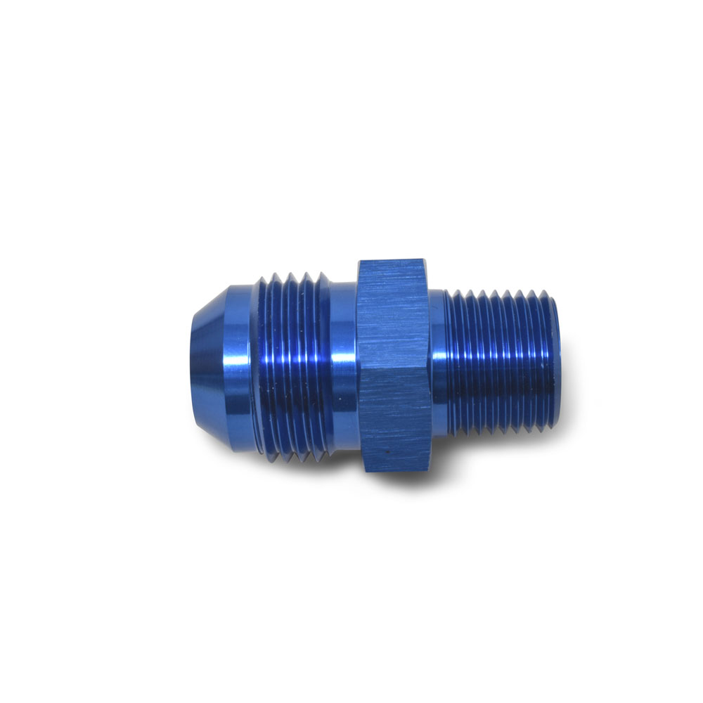 Russell AN Fitting 660540; AN to NPT Adapter Blue -16AN Male Straight 3/4 in. NPT Male 